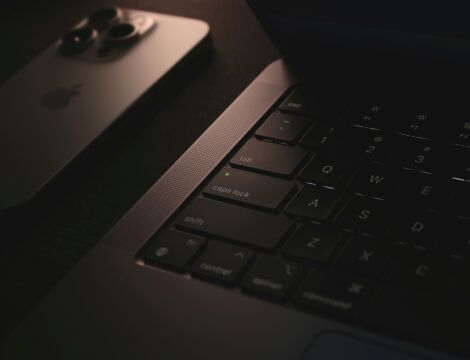 Clavier d'ordinateur portable lumière tamisée
